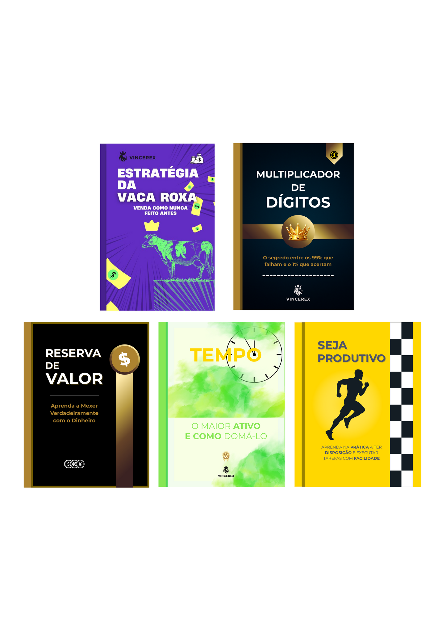 Combo 5 E-books + Bônus